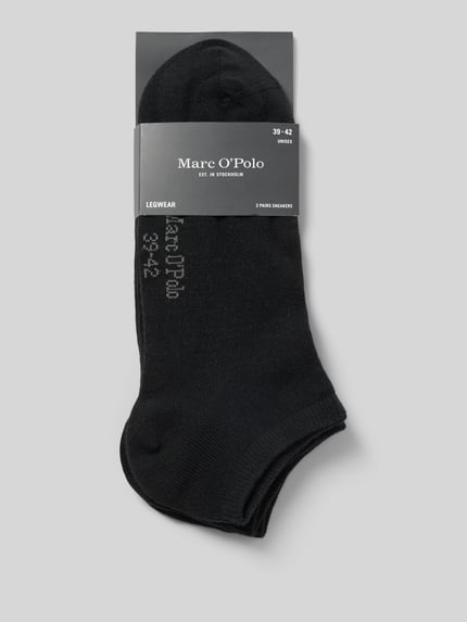 Marc O'Polo Sneakersocken mit Logo-Schriftzug im 2er-Pack Black 3