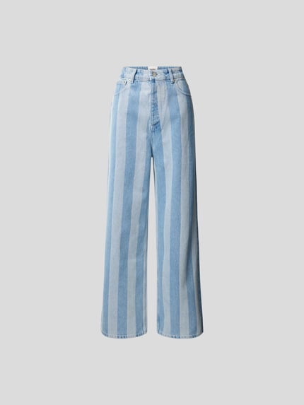 Nanushka relaxed fit jeans met streepmotief Jeansblauw - 2