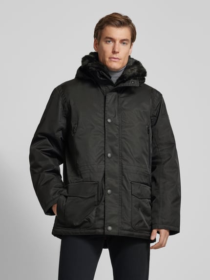Wellensteyn Parka z kieszeniami z patką model „Halifax” Czarny 4