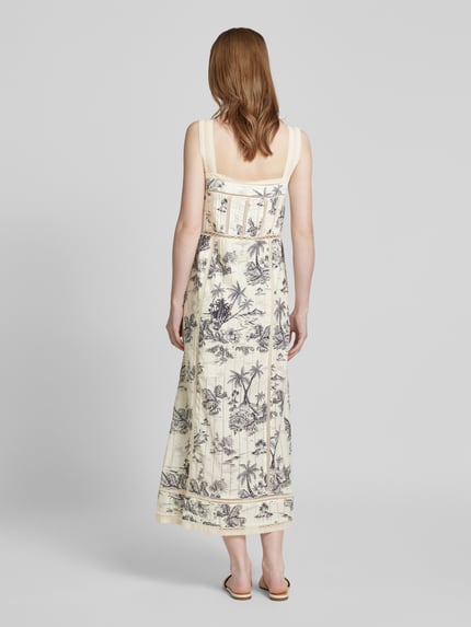 Zadig&Voltaire Midi-jurk met gehaakt kant, model 'RENAID' Beige - 5