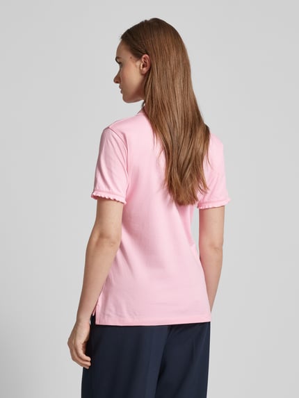 Frieda & Freddies Poloshirt mit Motiv-Print Rosa 5