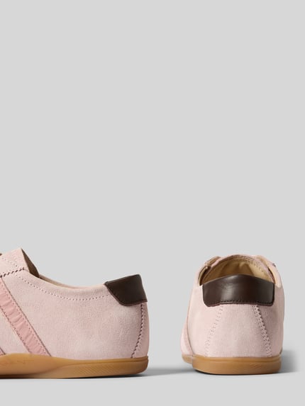 Produktfoto, Sneaker aus Leder Modell 'Sperly' von Gant in Rosa mit Label-Detail, Abgerundete-Spitze, Absatzhöhe 1 cm, Schafthöhe 7 cm, Schaftweite 9 cm.