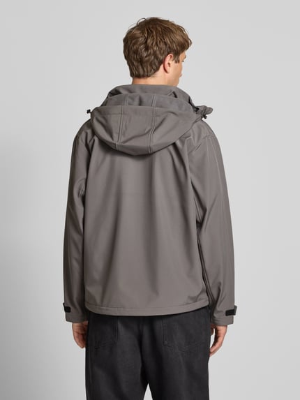 JACK & JONES Softshell-Jacke mit Brusttasche und Ärmelriegeln Mittelgrau 5