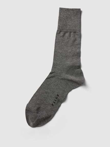 FALKE Socken in melierter Optik Mittelgrau Melange 1
