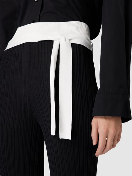 Remain Flared fit legging in riblook Zwart - 3