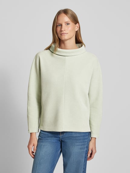 someday. Sweatshirt met col, model 'Umaja' Mintgroen - 4