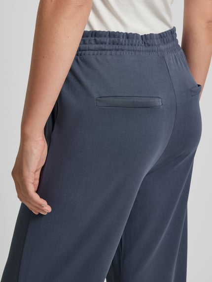 mbyM Straight leg stoffen broek met steekzakken, model 'Berin' Donkerblauw - 3