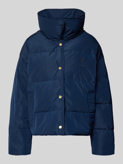 Tommy Hilfiger Kurtka puchowa o kroju regular fit z wyhaftowanym logo Granatowy 2