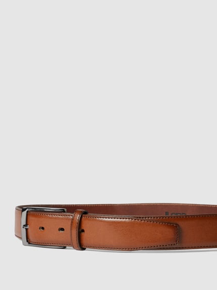 LLOYD Men's Belts Ledergürtel mit Dornschließe Cognac 2