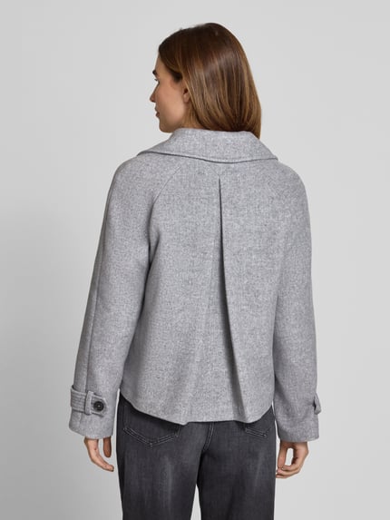 s.Oliver RED LABEL Regular fit jack met wol Lichtgrijs gemêleerd - 5