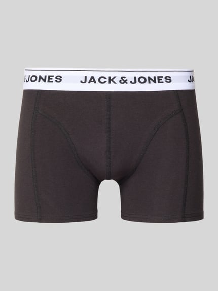 Produktfoto, Pudełko prezentowe składające się z obcisłych bokserek i skarpetek w zestawie 2 szt. od Jack & Jones, mieszanka bawełny i elastanu, obcisłe bokserki z pasem z logo, model 'ORDINARY', skarpety w zestawie 2 szt.