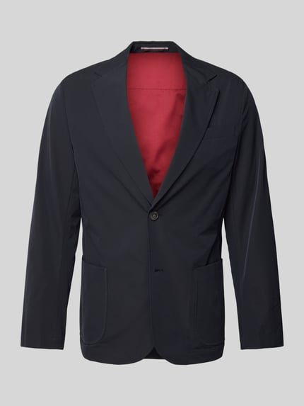 Tommy Hilfiger Marynarka do garnituru o kroju regular fit z fakturowanego materiału Granatowy 2