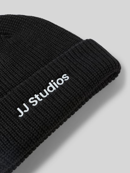JACK & JONES Beanie mit Label-Detail Modell 'SOHO' Black 2
