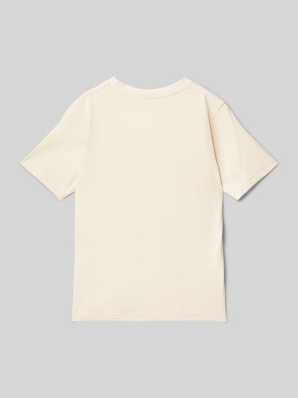 JACK & JONES T-Shirt mit Label-Print Modell 'FREDERIKSBERG' Ecru 3