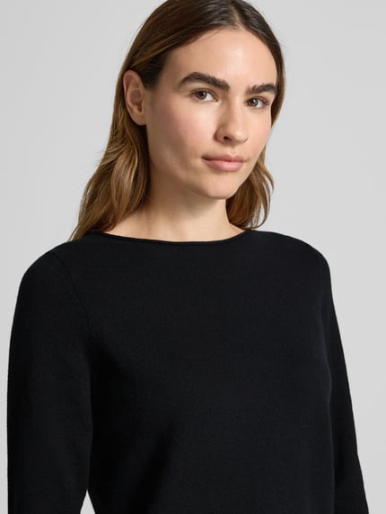 Marc O'Polo Regular Fit Strickpullover mit Schurwoll-Anteil Black 3