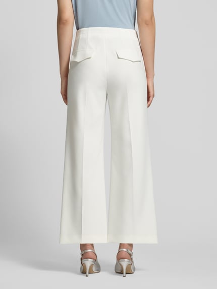 windsor. Slim Fit Culotte mit Bügelfalten Offwhite 5
