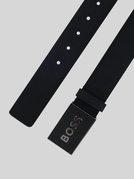 BOSS Riem van echt leer model 'BOSS_ICON' Zwart - 3