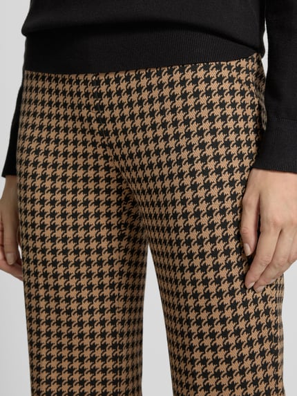 SEDUCTIVE Stoffen broek van viscosemix met elastische band, model 'NANOU' Zwart - 3