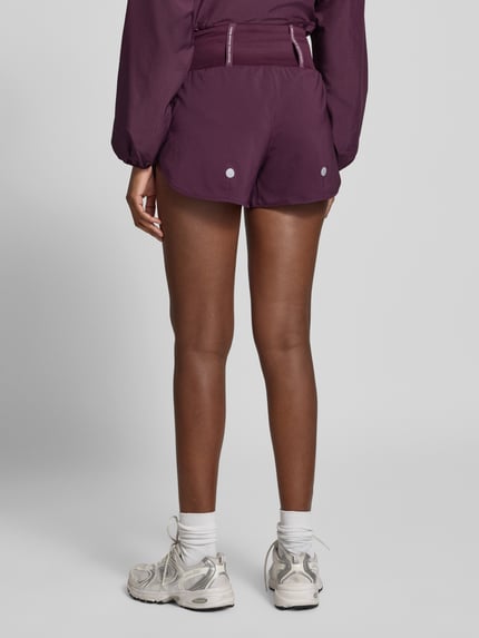 ASICS Short met logo en elastische band Bordeaux - 5