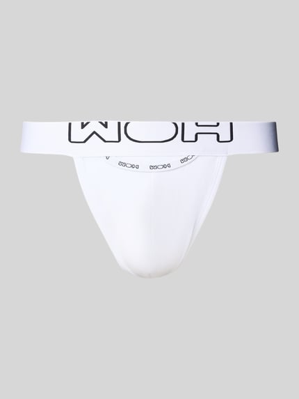 WOH Jockstrap mit elastischem Label-Bund Weiss 1