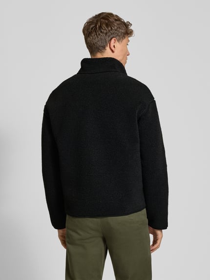 Lacoste Regular fit sweatshirt met schipperskraag Zwart - 5