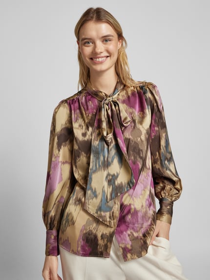 Lauren Ralph Lauren Regular Fit schluppenbluse mit Schleifen-Detail Modell 'KLARYCE' Sand 3