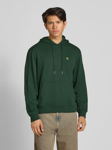 Calvin Klein Jeans hoodie met capuchon Flessengroen - 4
