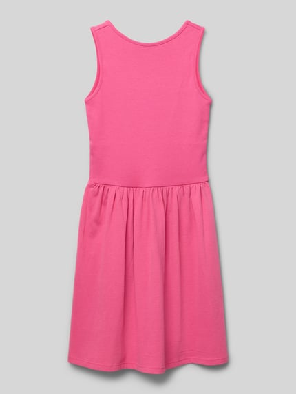 s.Oliver RED LABEL Getailleerde mini-jurk van katoenmix Felroze - 1
