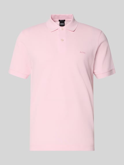 Produktfoto, Regular Fit Poloshirt aus reiner Baumwolle Modell 'PALLAS' von BOSS, efekt: jednolity kolor, pika, krótki rękaw
