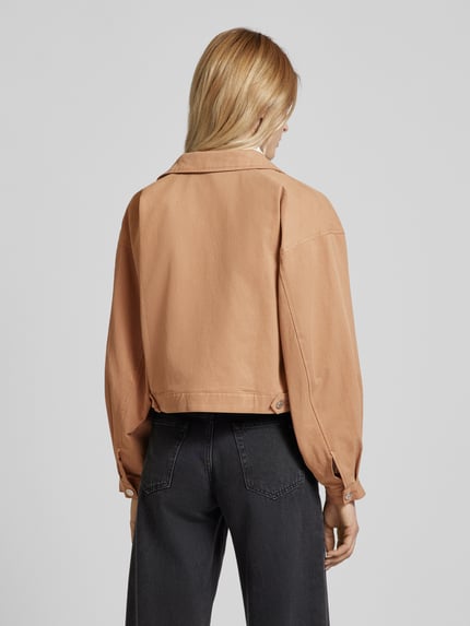 esmé studios Jacke mit Label-Stitching Modell 'Riko' Camel 5