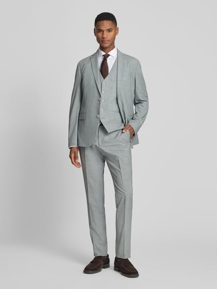 s.Oliver BLACK LABEL Regular Fit Anzugsakko mit Viskose-Anteil Hellgruen 1