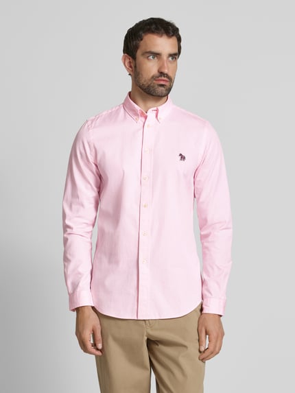 Paul Smith Freizeithemd mit Knopfleiste Hellrosa 4