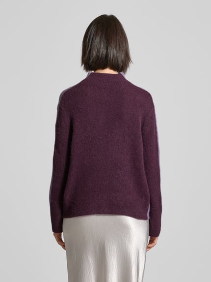 Luisa Cerano Strickpullover mit Woll-Anteil Mauve 5