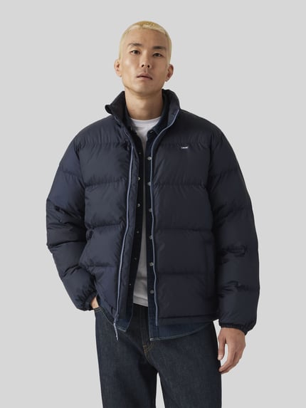 Levi's® Regular fit buffer jack met opstaande kraag Donkerblauw - 4