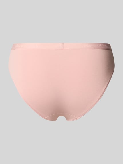 Produktfoto, Slip aus Baumwoll-Mix im 3er-Pack von Marc O'Polo in zartrosa, glatte Oberfläche, dezentes Markenlogo, Damen Slip von Marc O'Polo.