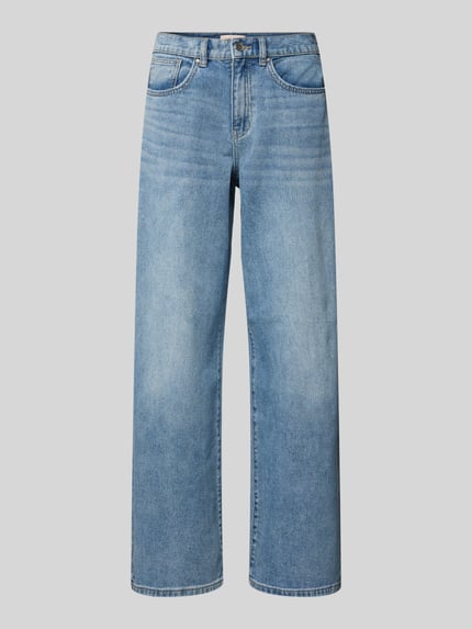 ONLY Wide Leg Jeans aus reiner Baumwolle Modell 'HOPE' Jeansblau Melange 2