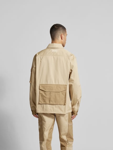 Kenzo Overhemdjack met klepzakken Beige - 5