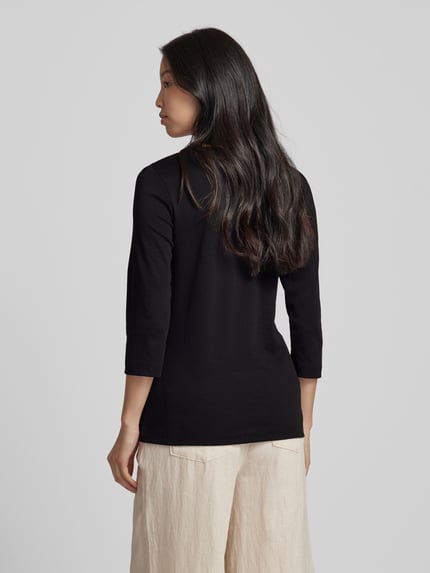 Christian Berg Woman T-shirt met 3/4-mouwen in effen design Zwart - 5