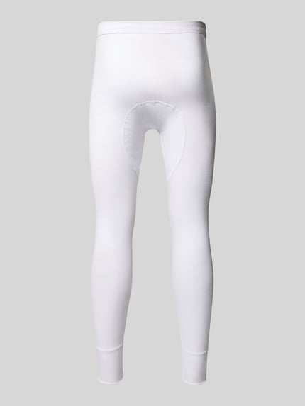 Productfoto, Lange Onderhose met elastischem Bund van GÖTZBURG 1889 in wit, puur katoen, nauwsluitende lengte pasvorm