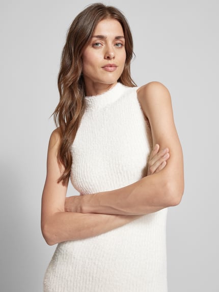GUESS Minikleid mit Turtleneck Modell 'VERO' Ecru 3