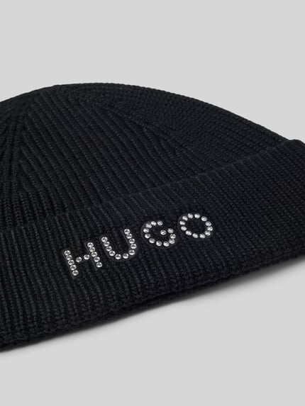 HUGO Mütze aus Woll-Mix Modell 'Siro_Hat' Black 2