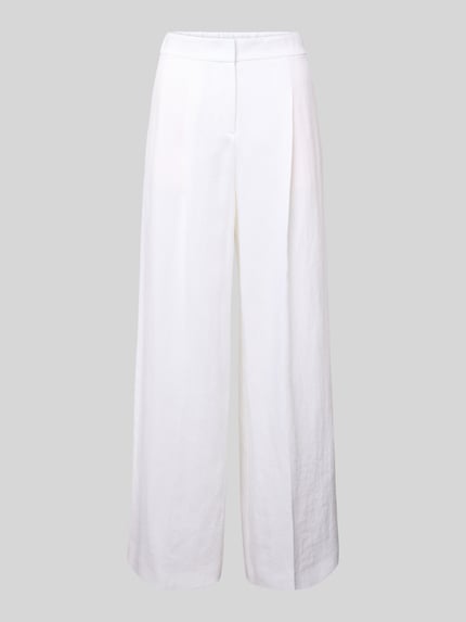 Spodnie o kroju relaxed fit z mieszanki lnu model 'TIANA11' Shop The Look MANNEQUINE