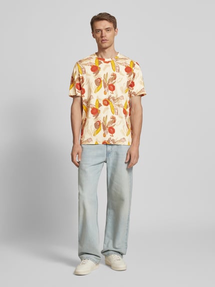 JACK & JONES T-shirt met ronde hals, model 'VARENNA' Offwhite - 1