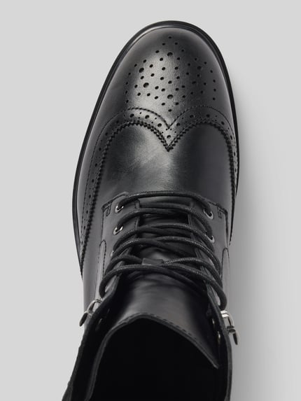 Lauren Ralph Lauren Schnürstiefel aus echtem Leder Modell 'Alysn' Black 3