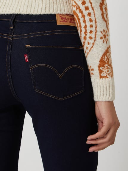 Levi's® 300 Jeansy Skinny Fit z efektem modelowania w 5 kieszeni Ciemnoniebieski 3
