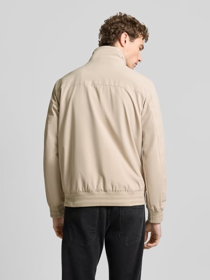 Tom Tailor comfort fit blouson met geribde rompzoom Beige - 5
