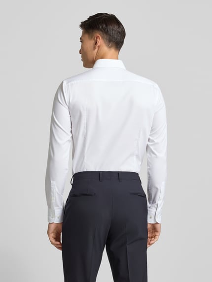 BOSS Slim Fit Businesshemd aus reiner Baumwolle Modell 'HANK' Weiss 5