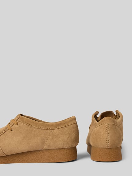 Clarks Mokassins aus Leder mit Gummisohle Modell 'Wallabee Evo' Sand 2