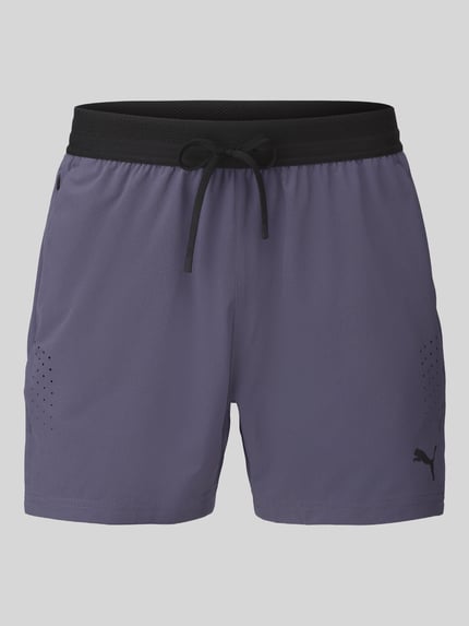 PUMA Performance Regular Fit Sportshorts mit Logo-Print Modell 'M PWRMODE 5' Anthrazit 2