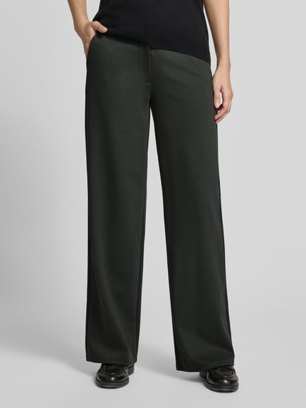 FREE/QUENT Straight Fit Stoffhose mit Viskose-Anteil Modell 'Nanni' Dunkelgruen 4